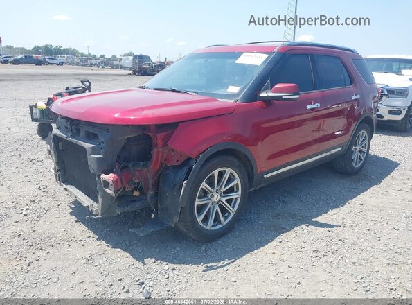 1FM5K7F85HGA89875 2017 FORD EXPLORER Maroon Передня ліва чверть