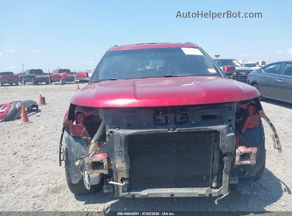 1FM5K7F85HGA89875 2017 FORD EXPLORER Maroon Вид спереду