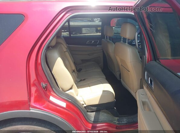 1FM5K7F85HGA89875 2017 FORD EXPLORER Maroon Вид наклейки з VIN-кодом