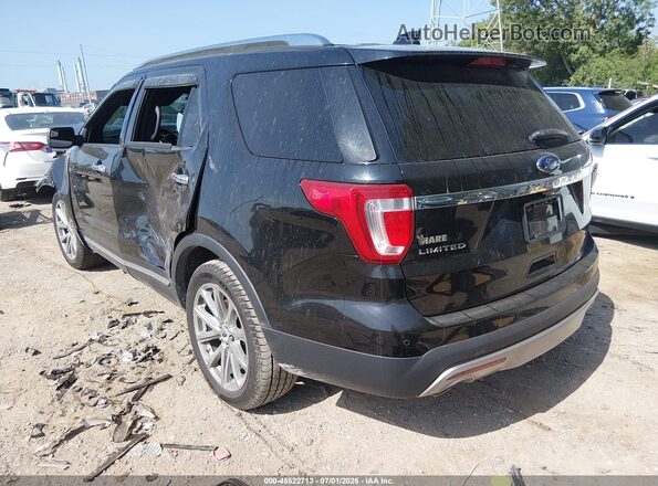 1FM5K7F85HGC06595 2017 FORD EXPLORER Черный Задняя левая четверть