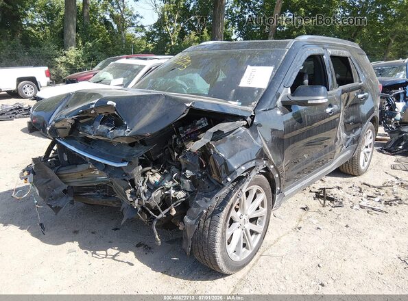 1FM5K7F85HGC06595 2017 FORD EXPLORER Черный Передняя левая четверть