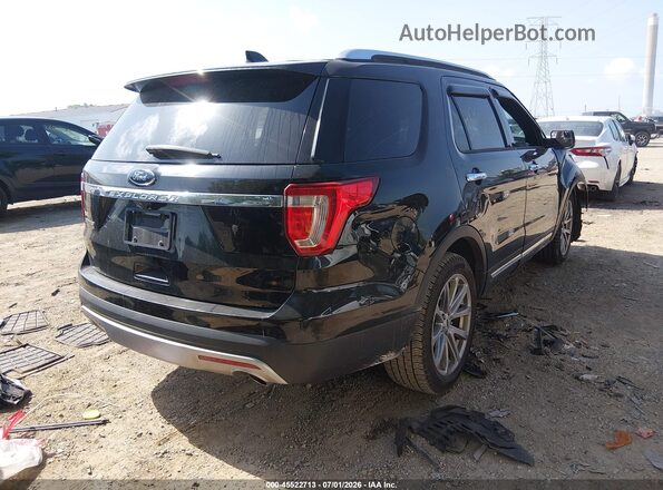 1FM5K7F85HGC06595 2017 FORD EXPLORER Черный Задняя правая четверть