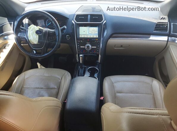 1FM5K7F85HGD49448 2017 FORD EXPLORER Red Widok deski rozdzielczej
