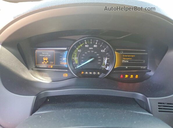 1FM5K7F85HGD49448 2017 FORD EXPLORER Red Widok zestawu wskaźników