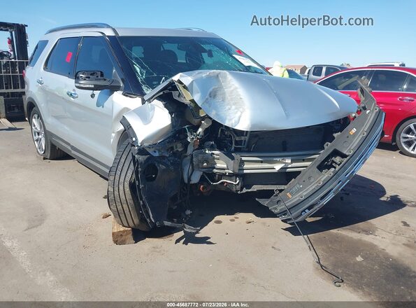 1FM5K7F85HGD90226 2017 FORD EXPLORER Серебряный Вид спереди