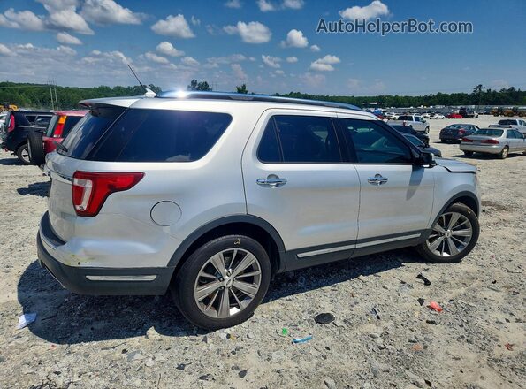 1FM5K7F85JGA15619 2018 FORD EXPLORER Silver Հետևի աջ
