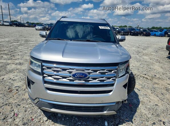 1FM5K7F85JGA15619 2018 FORD EXPLORER Silver Դիմացի տեսք