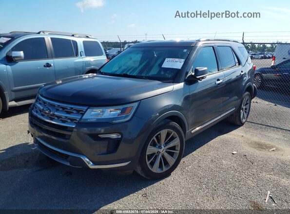 1FM5K7F85JGA21548 2018 FORD EXPLORER Gray Front left