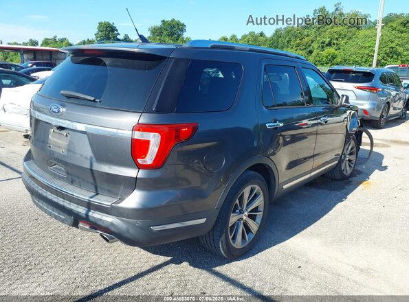 1FM5K7F85JGA21548 2018 FORD EXPLORER Gray Rear right