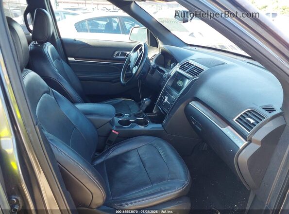 1FM5K7F85JGA21548 2018 FORD EXPLORER Gray Front interior view