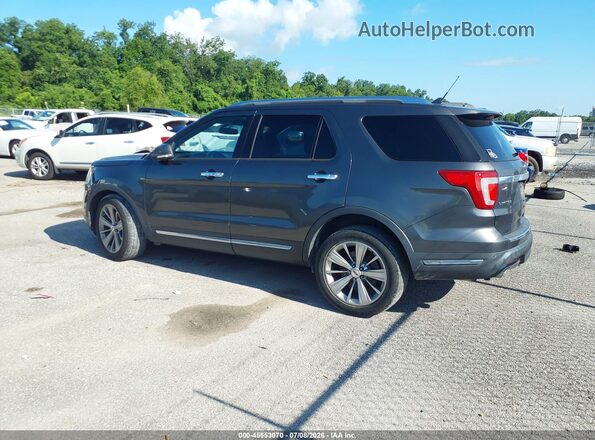 1FM5K7F85JGA21548 2018 FORD EXPLORER Gray 360 interior view