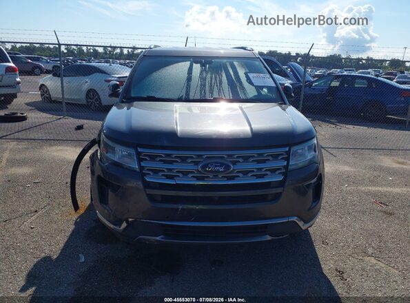 1FM5K7F85JGA21548 2018 FORD EXPLORER Gray Instrument cluster view