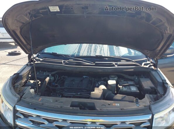 1FM5K7F85JGA21548 2018 FORD EXPLORER Gray Rear view