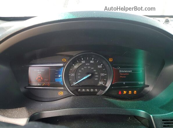 1FM5K7F86GGA44989 2016 FORD EXPLORER Charcoal ხელსაწყოთა პანელის ხედი