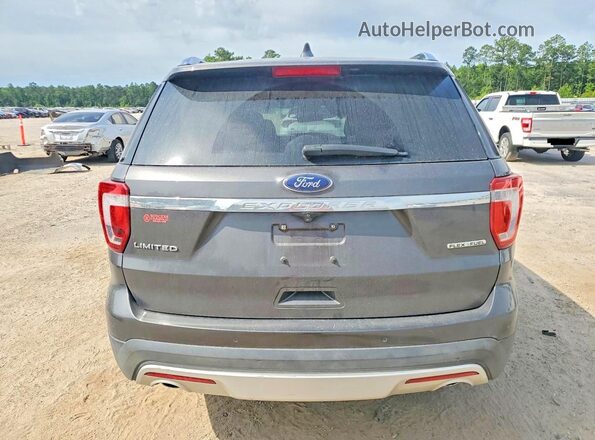 1FM5K7F86GGA44989 2016 FORD EXPLORER Charcoal უკანა ხედი