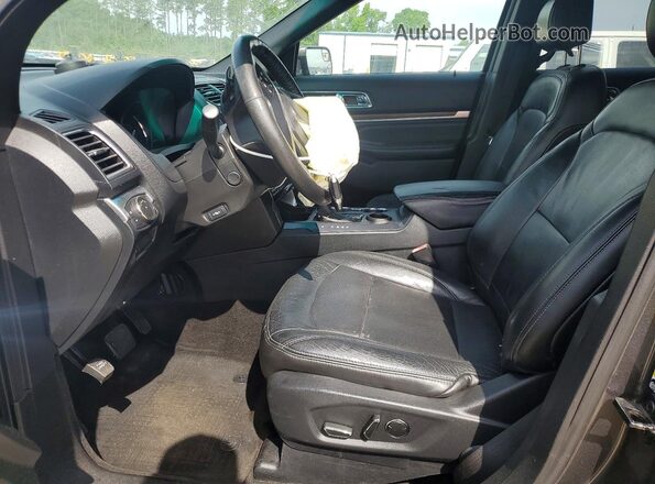 1FM5K7F86GGA44989 2016 FORD EXPLORER Charcoal წინა სალონის ხედი