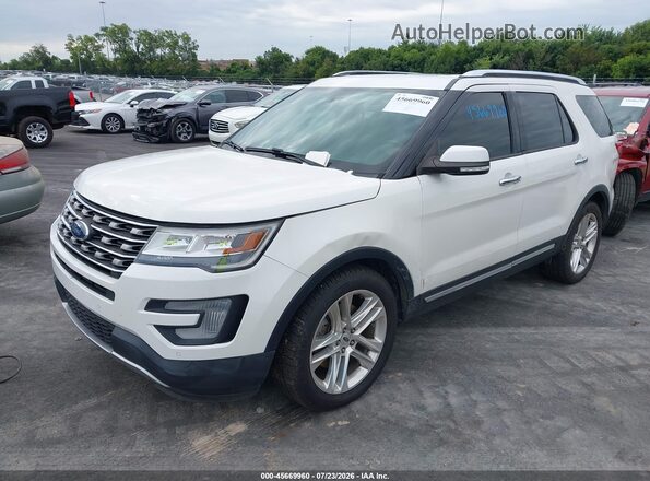 1FM5K7F86HGD09993 2017 FORD EXPLORER White Առջևի ձախ երեք քառորդ տեսարան