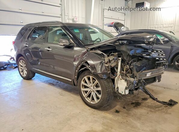 1FM5K7F87GGA46329 2016 FORD EXPLORER Gray Передня права чверть