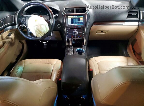 1FM5K7F87GGA46329 2016 FORD EXPLORER Gray Вид панелі приладів