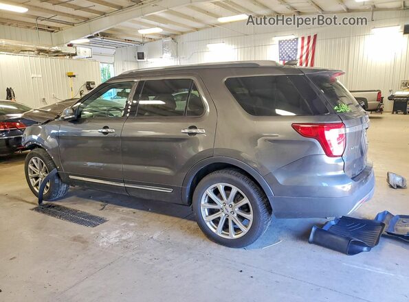 1FM5K7F87GGA46329 2016 FORD EXPLORER Gray Задня ліва чверть