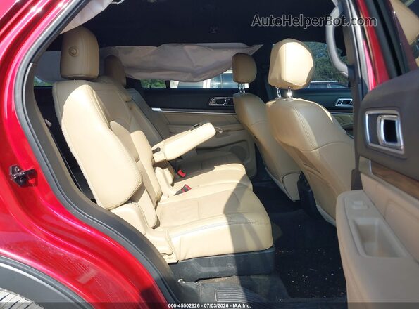 1FM5K7F87HGC93397 2017 FORD EXPLORER Red Widok naklejki z numerem VIN