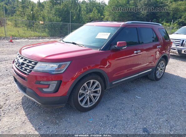 1FM5K7F87HGC93397 2017 FORD EXPLORER Red Przód lewy