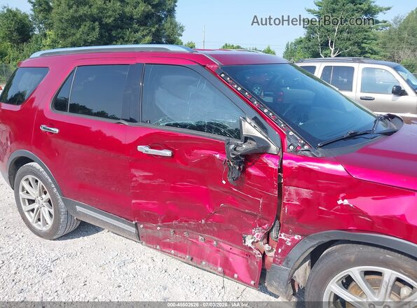 1FM5K7F87HGC93397 2017 FORD EXPLORER Red Widok z przodu