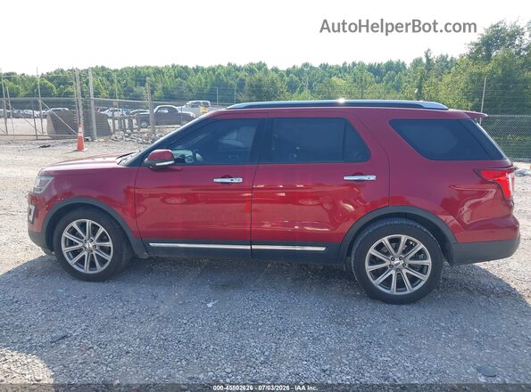 1FM5K7F87HGC93397 2017 FORD EXPLORER Red Widok wnętrza 360 stopni