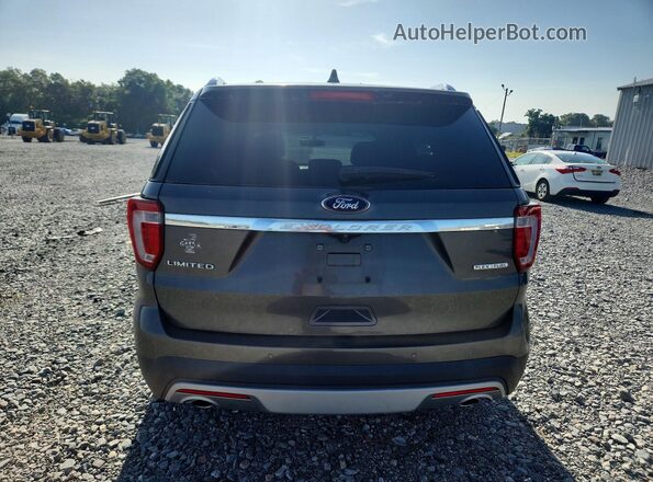 1FM5K7F88GGA11542 2016 FORD EXPLORER Серый Вид сзади