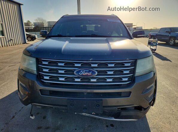 1FM5K7F88GGA44685 2016 FORD EXPLORER Gray Դիմացի տեսք