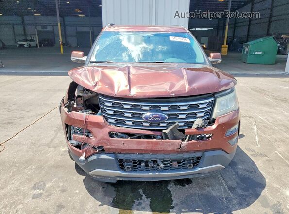 1FM5K7F88GGA46064 2016 FORD EXPLORER Brown Вид спереду