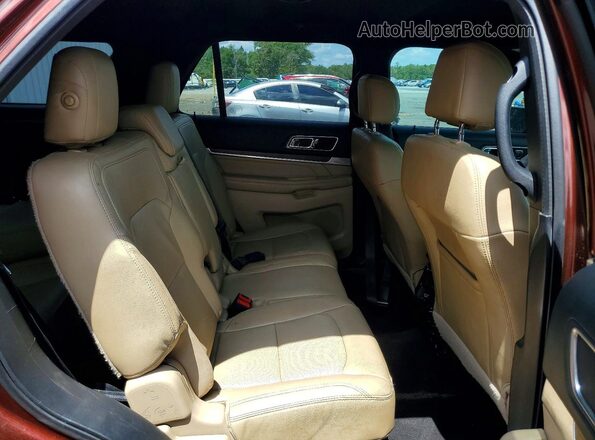1FM5K7F88GGA46064 2016 FORD EXPLORER Brown Вид задньої частини салону