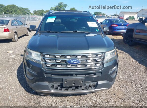 1FM5K7F88GGA60370 2016 FORD EXPLORER Зеленый Вид щитка приборов
