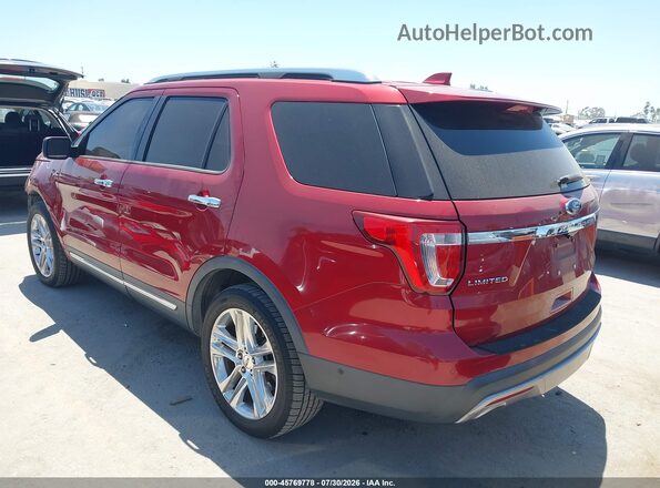 1FM5K7F88GGA85737 2016 FORD EXPLORER Red Հետևի ձախ