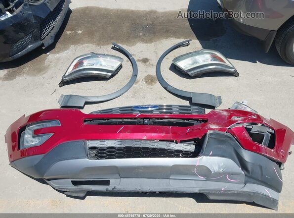 1FM5K7F88GGA85737 2016 FORD EXPLORER Red Սարքավորումների վահանակի տեսք