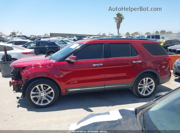 1FM5K7F88GGA85737 2016 FORD EXPLORER Red 