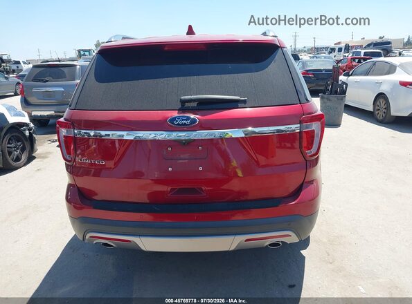 1FM5K7F88GGA85737 2016 FORD EXPLORER Red 