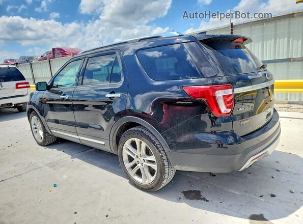 1FM5K7F88HGA22395 2017 FORD EXPLORER Black Задня ліва чверть