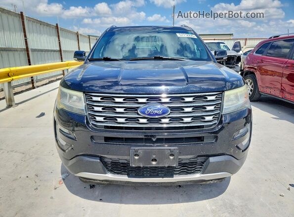 1FM5K7F88HGA22395 2017 FORD EXPLORER Black Вид спереду