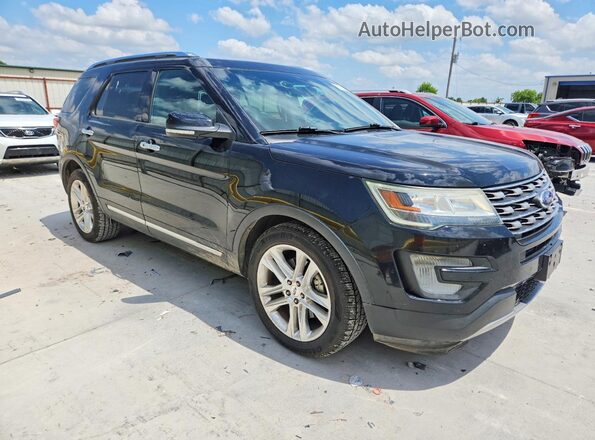 1FM5K7F88HGA22395 2017 FORD EXPLORER Black Передня права чверть