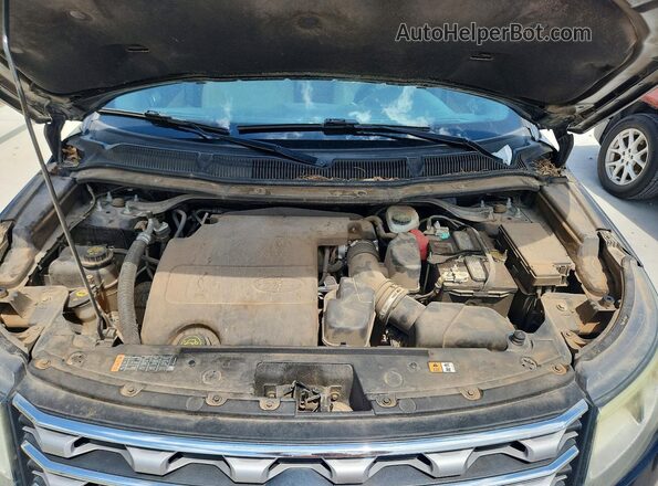 1FM5K7F88HGA22395 2017 FORD EXPLORER Black Вид підкапотного простору