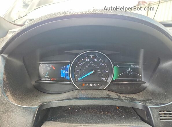 1FM5K7F88HGA22395 2017 FORD EXPLORER Black Вид щитка приладів