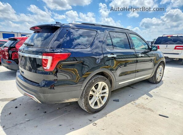 1FM5K7F88HGA22395 2017 FORD EXPLORER Black Задня права чверть