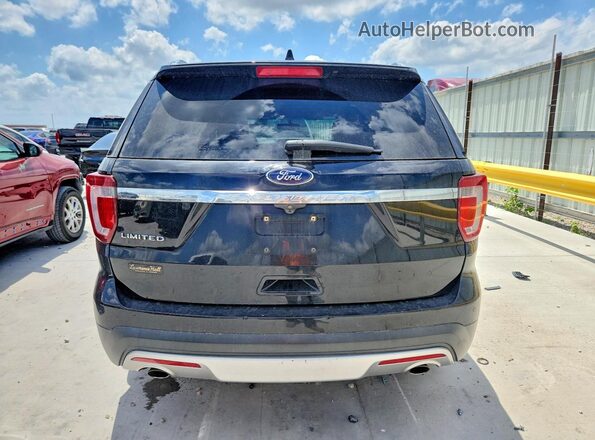 1FM5K7F88HGA22395 2017 FORD EXPLORER Black Вид ззаду