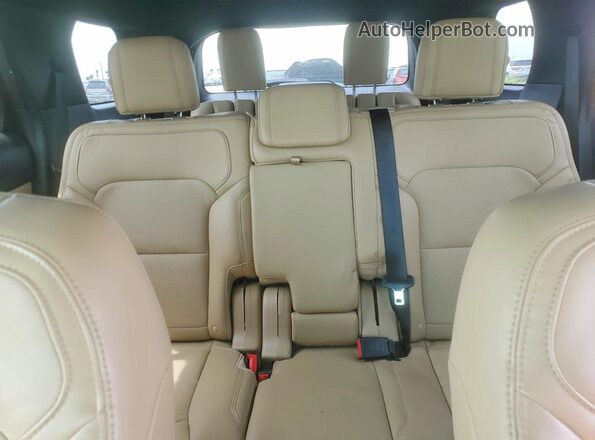1FM5K7F88HGA34451 2017 FORD EXPLORER Желто-коричневый Вид задних сидений