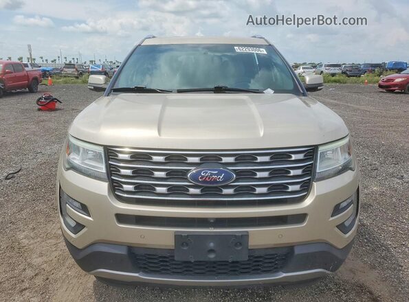 1FM5K7F88HGA34451 2017 FORD EXPLORER Желто-коричневый Вид спереди