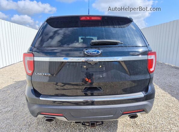 1FM5K7F88JGC16320 2018 FORD EXPLORER Black Հետևի տեսք
