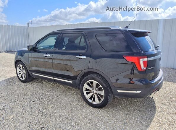 1FM5K7F88JGC16320 2018 FORD EXPLORER Black Հետևի ձախ