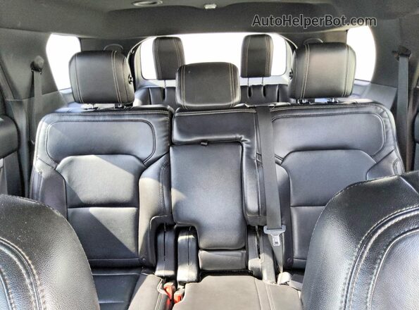 1FM5K7F88JGC16320 2018 FORD EXPLORER Black Հետևի նստատեղերի տեսք