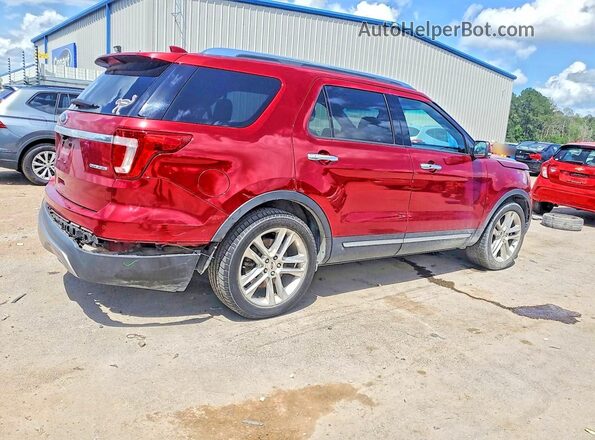 1FM5K7F89GGB09043 2016 FORD EXPLORER Burgundy Rear right